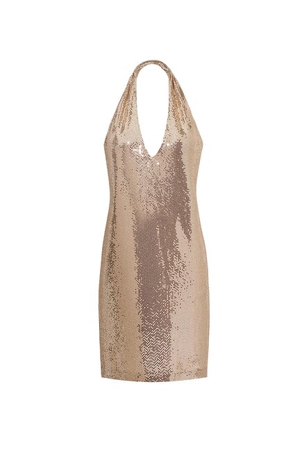 CAMILLE CHAMPAGNE GOLD DRESS