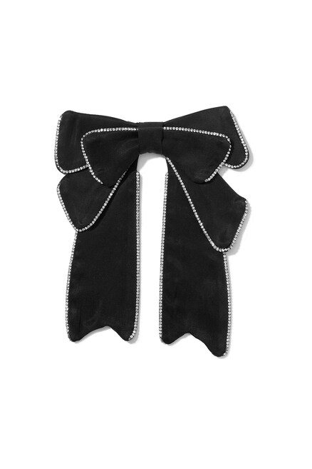 CUPRO BLACK SPARKLE PIN-UP BOW