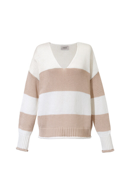 SWETER HYDE NUDE & WHITE